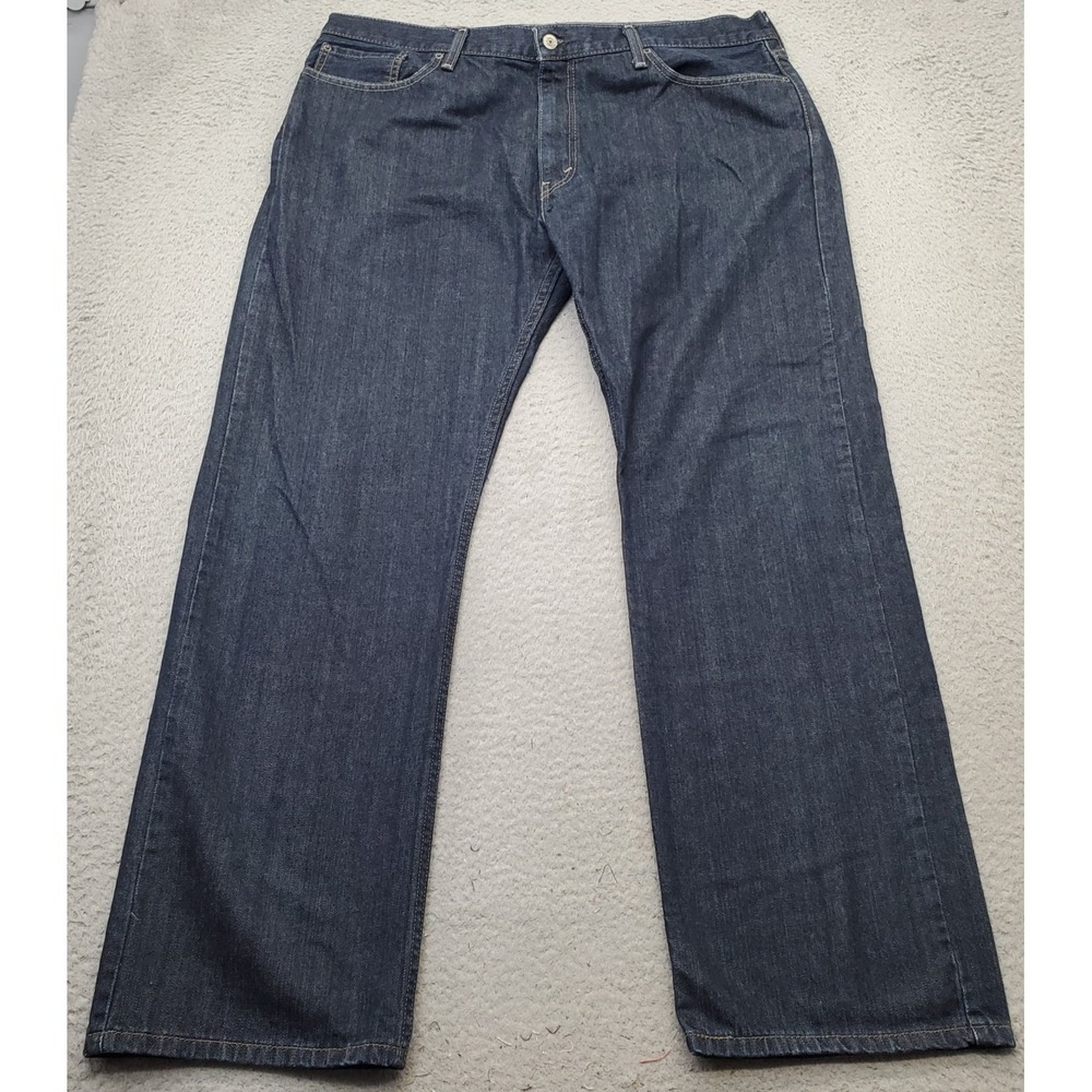 Levi's 514 Jeans Mens 40x32 Blue Denim‎ Double Stitch Red Tab Slim Straight Fit